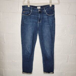 Hudson Women's Size 27 Jeans Natalie Slim Mid Rise Slim Boyfriend Cuffed
